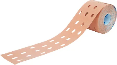 Produktbild von Curetape Punch Farbe: hautfarben gelochtes Kinesiologisches Tape 5cm x 5m | Stück (1 Stück)