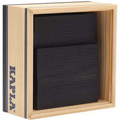Image de KAPLA C40 NR 40 QUADRATE, plaquettes en bois noir