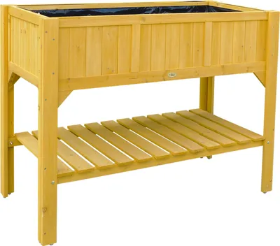 Produktbild von HABAU Hochbeet mit Ablagefläche und perforierter Folie, 119 x 57 x 89 cm