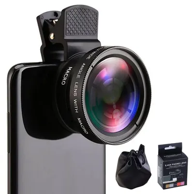 Image de Omgoods - Lentille universelle 2 en 1 pour appareils photo de téléphones portables