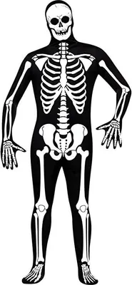 Produktbild von EraSpooky Halloween Leuchtendes Skelett Bodysuit Herren Karneval Fasching Verkleidung Kostüm