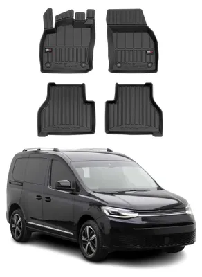 Image de Tapis de Sol pour VW Caddy 2021-2022 Caoutchouc TPE Noir