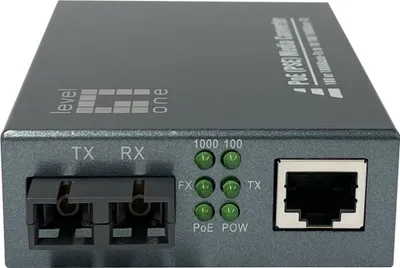 Zdjęcie produktu dla LevelOne Konverter GVT-2014 10/100/1000T>RJ45 to SC SM 20km