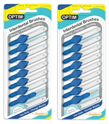 Image de Brosses interdentaires, paquet de 16, couleur bleue, 0,6 mm