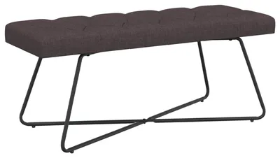 Obrázok produktu pre Banketová stolička s nastaviteľnými operadlami, tmavohnedá, 110 x 40 x 46 cm, látka