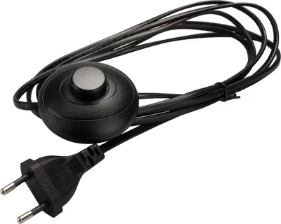 Produktbild von Netzkabel 3 m Eurostecker + Fußschalter 300 SW C7 schwarz offenes Ende
