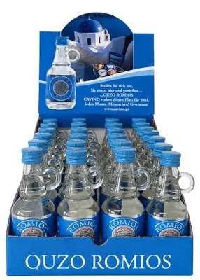 Produktbild von Ouzo Romios 24x 0,04l 38% Cavino