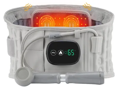 Produktbild von INF Aufblasbarer beheizter Massage-Lendenband Polyurethan118cm mit Vibration Grau
