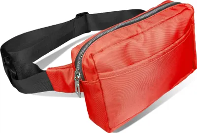 Produktbild von Bauchtasche Gürteltasche Hüfttasche Hip bag 3 Fächer Verstellbarer Gurt, Rot