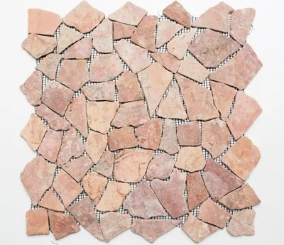 Produktbild von Mosani MOS44-30-140_f, Mosaik, Marmor, Rot, Indoor, Rechteck, 305 mm
