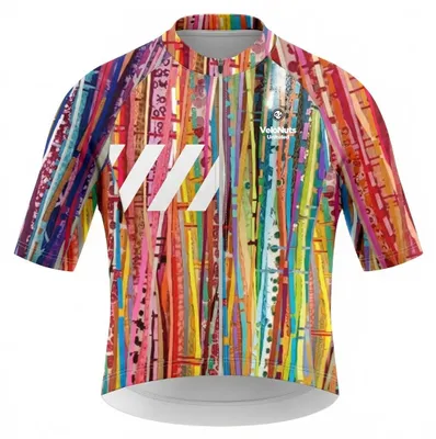 Produktbild von VeloNuts Damen Radtrikot, Terrain Blocks, Carnival Strata, 3XL