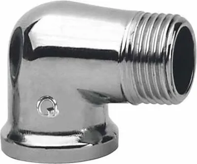 Produktbild von Chrom-Winkelnippe 3/8 Zoll Verchromt