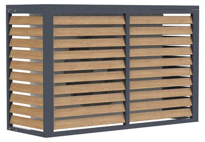 Produktbild von Westmann Boxa M Abdeckung für Klimaanlage Holzoptik 140x50x92 cm