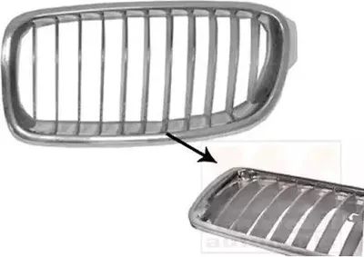 Produktbild von VAN WEZEL 0670513 Kühlergrill Frontgrill für BMW 3 Touring (F31) Links Chrom/Schwarz Chrom