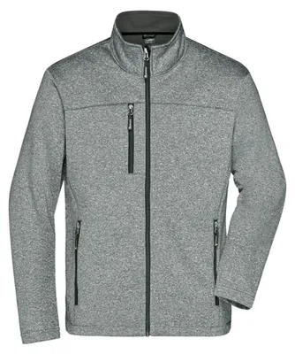 Produktbild von James and Nicholson - Softshelljacke für Herren LT2539 (S) (Schwarz/Dunkel meliert)