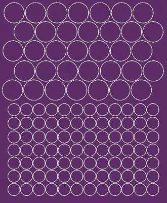 Produktbild von Fahrradhelmaufkleber mit Polka-Dots, 119 Stück, lila matt