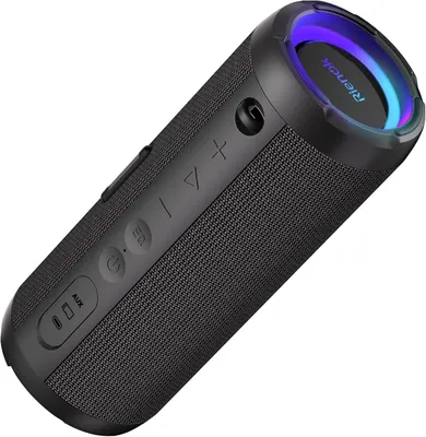 Produktbild von RIENOK 40W Bluetooth Lautsprecher, Musikbox mit EQ Modus 30Std.Laufzeit, Bluetooth Box 5.3 mit RGB Beleuchtung, AUX mit Bass für Party Camping Outdoor