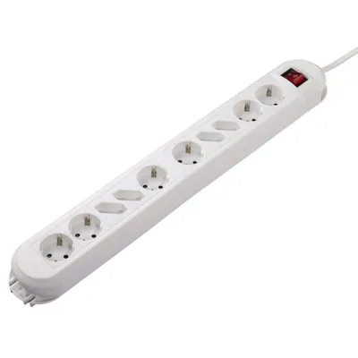 Produktbild von Hama 00108867, 10 AC-Ausgänge, 230 V, 3500 W, Weiß, Kunststoff, 1,5 m