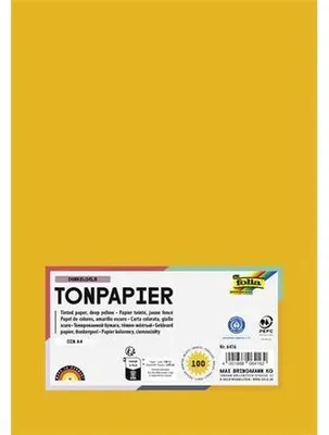 Immagine prodotto di folia Tonpapier, DIN A4, 130 g/qm, dunkelgelb
