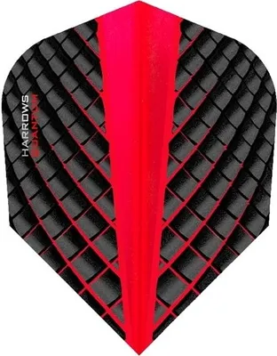 Produktbild von Harrows - Dart Flights "Quantum" CS373 (Einheitsgröße) (Schwarz/Rot)