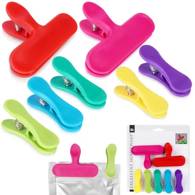 Image de Clips de fermeture pour sacs Clips de fermeture pour sacs pour emballages alimentaires 7 pcs.