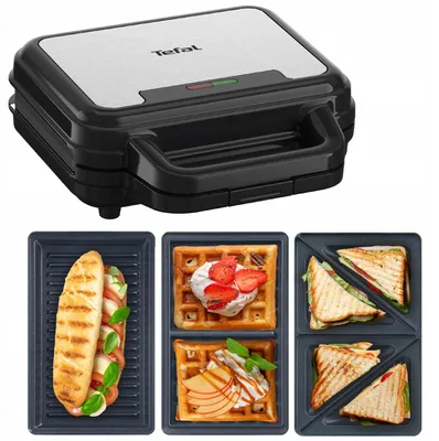 Produktbild von 3-in-1 Toaster Tefal Ultracompact 700W-Waffeleisen, Panini