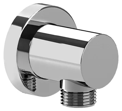 Image de ROCA Coude mural 1/2” pour raccordement flexible de douche, Chromé