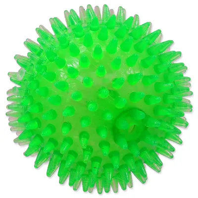 Obrázok produktu pre Hračka DOG FANTASY lopta pískacia zelená 8 cm 1 ks