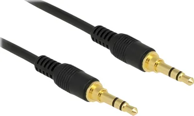 Image de DeLOCK 85549 Câble audio 2 m 3,5mm noir