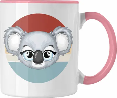 Produktbild von Trendation - Koala Tasse Geschenk Grafik Koala-Liebhaber Australien Süß (Rosa)