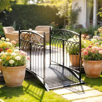 Produktbild von Gartenbrücke 135,5 cm Teichbrücke Einfache Montage