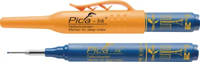 Produktbild von Tieflochmarker Pica-Ink blau m.Teleskopspitze PICA