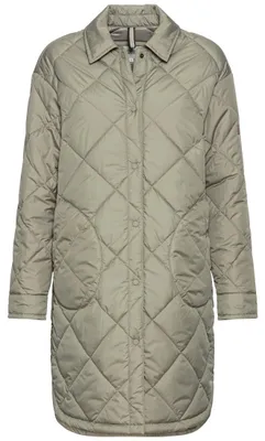 Productafbeelding van Camel active dames gewatteerde jas van gerecycled polyester, saliegroen, dameskleding