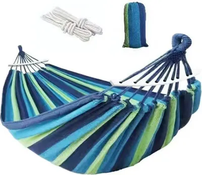 Produktbild von Hängesessel aus Segeltuch, Schaukelsitz, Seilbett, Outdoor-/Indoor-Gartensitz, Camping-/Reise-Schaukelstuhl