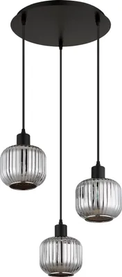 Produktbild von NOWA Hängeleuchte Metall schwarz matt, 3x E14