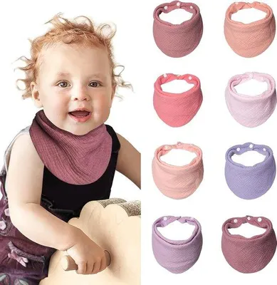 Produktbild von Famanu Baby-Absorbierende Dreieckstücher - 8 Stück (Ozean)