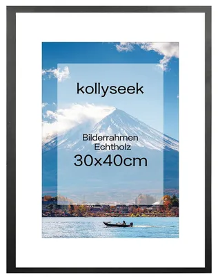 Productafbeelding van Omgoods - Houten Fotolijst 30 x 40 cm met Passepartout