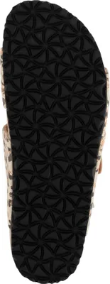 Produktbild von Tamaris Damen Pantolette zwei Riemen mit Tiermuster Ledertieffußbett 1-27523-46, Größe:42 EU, Farbe:Braun