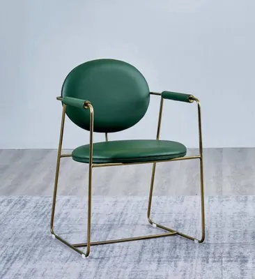 Produktbild von Grüner Edelstahlstuhl Designer Sessel r Einsitzer Moderne Möbel