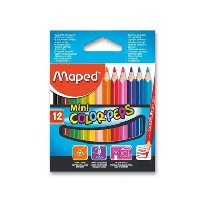 Zdjęcie produktu dla Maped - Kredki trójkątne Color´ Peps MINI 12 szt.