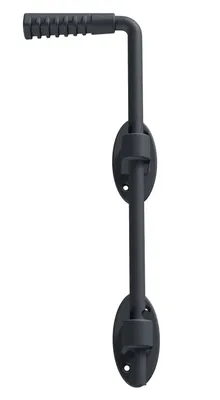 Immagine prodotto di Alberts 207106 Guida a pavimento Ovado, zincata, plastificata grigio grafite, dimensioni 400 x 16 mm