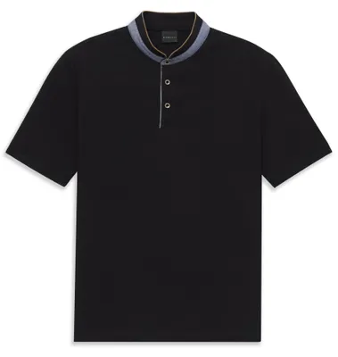 Immagine prodotto di Camicia polo da uomo Bugatti, modello modern fit, in cotone con colletto alla coreana