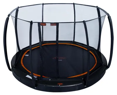 Productafbeelding van Avyna Trampoline FlatLevel Ø430 met veiligheidsnet | Zwart