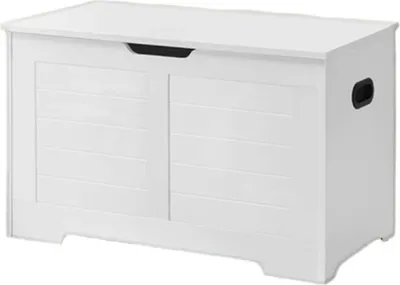 Produktbild von Schuhbank mit Stauraum – Sitzbox mit 2 Sicherheitsscharnieren – 40 x 80 x 46 cm