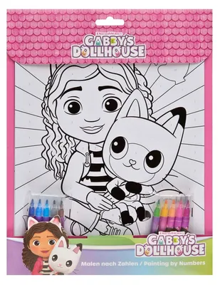 Image de Kit de coloriage par numéros « La maison de poupées de Gabby »