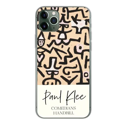 Produktbild von MuchoWow® Handyhülle Schutzhülle Hülle für iPhone 11 Pro Max Gemälde - Paul Klee - Komödianten Flugblatt Silikon Softcase Handy Hülle - Schutz