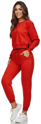 Produktbild von Tazzio Damen Jogginganzug F201 Rot XL