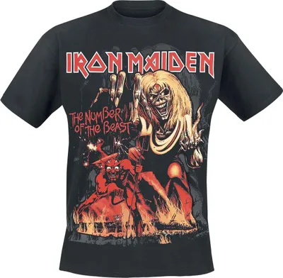 Produktbild von Iron Maiden T-Shirt Herren Number Of The Beast Graphic schwarz L