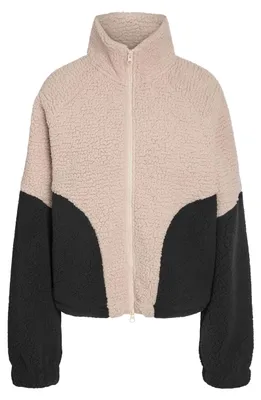 Produktbild von NOISY MAY Flauschige Outdoor-Jacke mit Kontrast-Design Reißverschluss Größe: M