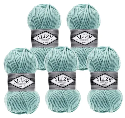 Produktbild von 500g Strickgarn Strickwolle Alize Superlana Maxi 25% Wolle, Farbwahl